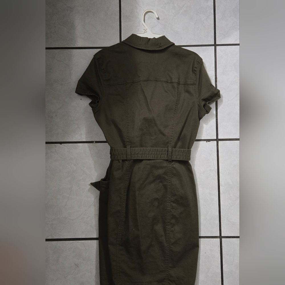 Guess Olive Button-Down Mini Dress - Picture 2 of 3